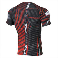 pitbull west coast rashguard charger red