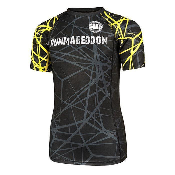 KOSZULKA RASHGUARD DZIECIĘCA RMG Yellow Ray - kup z Pit Bull West Coast Oficjalny Sklep 